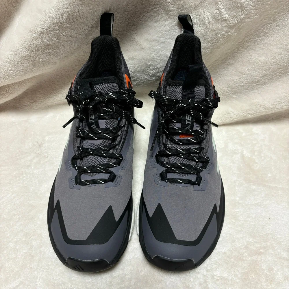 Adidas Womens Terrex Free Hiker 2.0 Gore Tex Hiking Shoes US 8.5 Gray‎ Boots